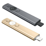 Logitech Spotlight 2.4GHz USB 무선 프레젠터 PPT 리모컨 플립 펜, Spotlight (그레이), Spotlight (골드)