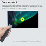 Logitech Spotlight 2.4GHz USB 무선 프레젠터 PPT 리모컨 플립 펜, Spotlight (그레이), Spotlight (골드)
