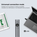 Logitech Spotlight 2.4GHz USB 무선 프레젠터 PPT 리모컨 플립 펜, Spotlight (그레이), Spotlight (골드)