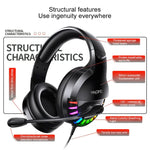 YINDIAO Q2 헤드마운트 유선 게임용 헤드셋 마이크 포함, 버전: 듀얼 3.5mm + USB, Q2 듀얼 3.5mm + USB(화이트)