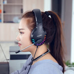 YINDIAO Q2 헤드마운트 유선 게임용 헤드셋 마이크 포함, 버전: 싱글 USB 사운드 카드, Q2 싱글 USB 사운드 카드(화이트)