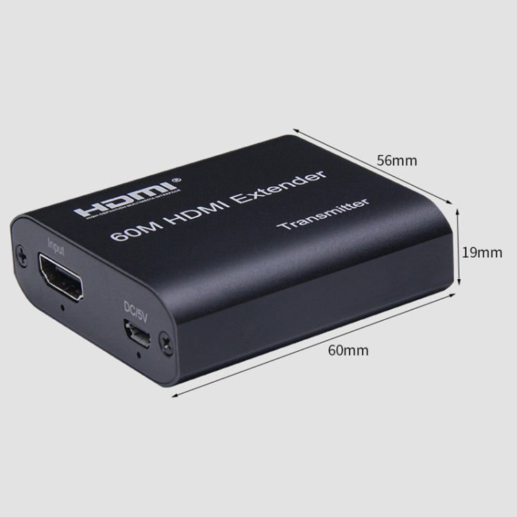 BOWU BW-HE60U 60m HDMI to RJ45 네트워크 익스텐더, 1080P 60m