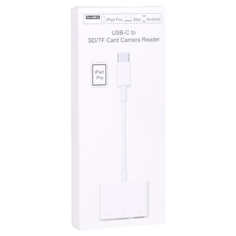 NK103TC 3 in 1 USB-C / Type-C 수컷 to SD + TF + USB 암컷 카메라 리더기, NK103TC
