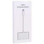 3 in 1 USB-C / Type-C 수컷 to Type-C + USB + 3.5mm 암컷 OTG 어댑터, 3 in 1 OTG 어댑터