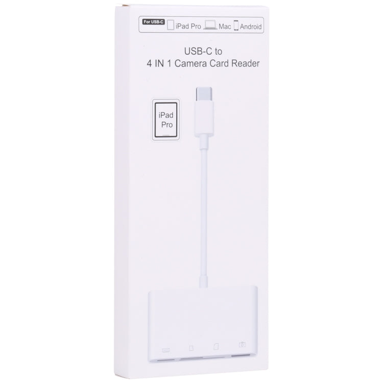 NK108LTC 4 in 1 USB-C 수컷 to SD + TF + USB + Type-C 암컷 카드 리더기, NK108LTC