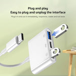 S-202 3 in 1 USB-C / Type-C 수컷 to Type-C + 2 x USB 암컷 카메라 어댑터, S-202