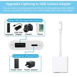 2 in 1 8핀 수컷 to 8핀 / USB3.0 암컷 카메라 어댑터, 2 in 1 8핀 to USB 어댑터