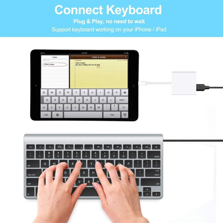 2 in 1 8핀 수컷 to 8핀 / USB3.0 암컷 카메라 어댑터, 2 in 1 8핀 to USB 어댑터
