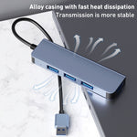4-in-1 USB to USB3.0x4 허브 어댑터, 케이블 길이: 1.2m, BYL-2013U3 12cm