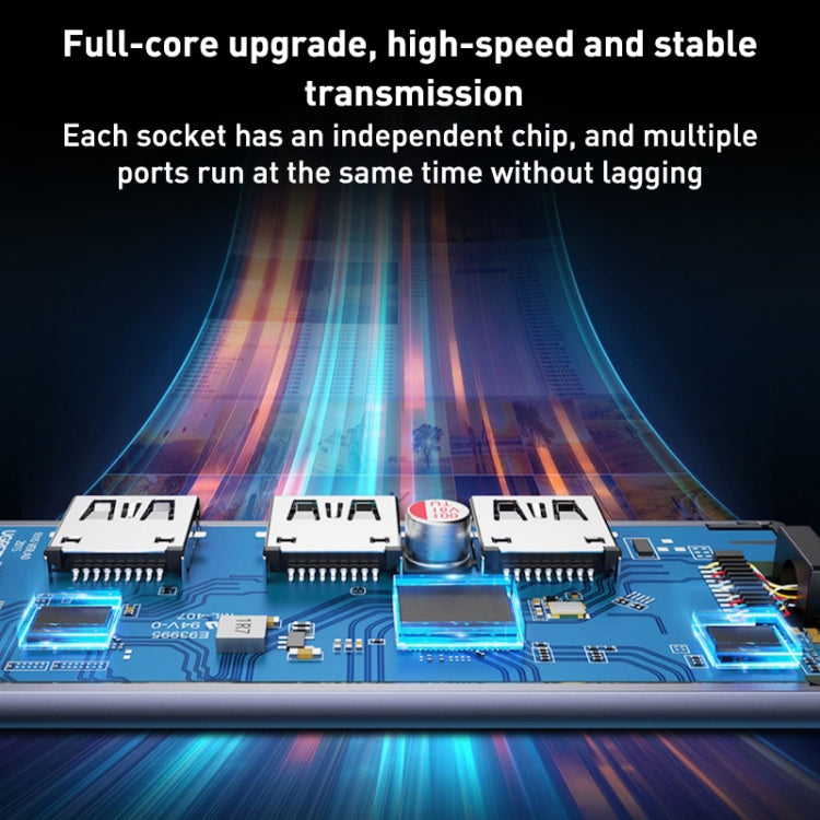 4-in-1 USB to USB3.0x4 허브 어댑터, 케이블 길이: 1.2m, BYL-2013U3 12cm