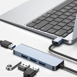 4-in-1 USB to USB3.0x4 허브 어댑터, 케이블 길이: 1.2m, BYL-2013U3 12cm