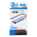 4-in-1 USB to USB3.0x4 허브 어댑터, 케이블 길이: 1.2m, BYL-2013U3 12cm