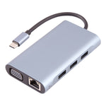 BYL-2111 7-in-1 USB-C / 타입-C to USB 도킹 스테이션 허브 어댑터, BYL-2111