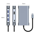 BYL-2111 7-in-1 USB-C / 타입-C to USB 도킹 스테이션 허브 어댑터, BYL-2111