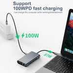 BYL-2111 7-in-1 USB-C / 타입-C to USB 도킹 스테이션 허브 어댑터, BYL-2111
