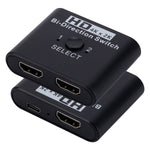 2 입력 1 출력 4K HD 비디오 양방향 HDMI 스위처, SL