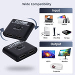 2 입력 1 출력 4K HD 비디오 양방향 HDMI 스위처, SL