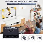 2 입력 1 출력 4K HD 비디오 양방향 HDMI 스위처, SL