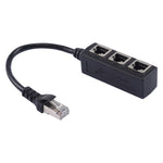 1 to 3 소켓 LAN 이더넷 네트워크 RJ45 플러그 스플리터 익스텐더, 3포트 RJ45