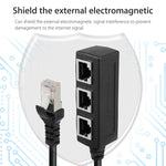1 to 3 소켓 LAN 이더넷 네트워크 RJ45 플러그 스플리터 익스텐더, 3포트 RJ45