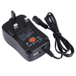 영국 플러그 범용 30W 전원 벽면 플러그인 어댑터 5V 2.1A USB 포트 포함, 팁: 8개, 케이블 길이: 약 1.2m, 영국 플러그