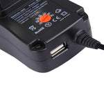 영국 플러그 범용 30W 전원 벽면 플러그인 어댑터 5V 2.1A USB 포트 포함, 팁: 8개, 케이블 길이: 약 1.2m, 영국 플러그