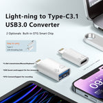 8핀 to USB-C / 타입-C OTG 어댑터, 8핀 to USB-C / 타입-C