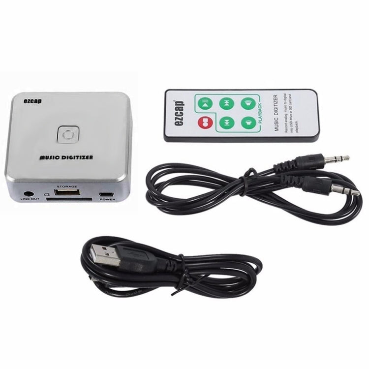 EZCAP241 오디오 캡처 레코더 어댑터 카드, 3.5mm RCA R/L 아날로그 오디오 to MP3 음악 디지털 변환기