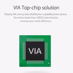 ORICO A3H10 알루미늄 고속 10포트 USB 3.0 허브 전원 어댑터 포함 노트북용, 10포트 (실버), 10포트 (블랙)
