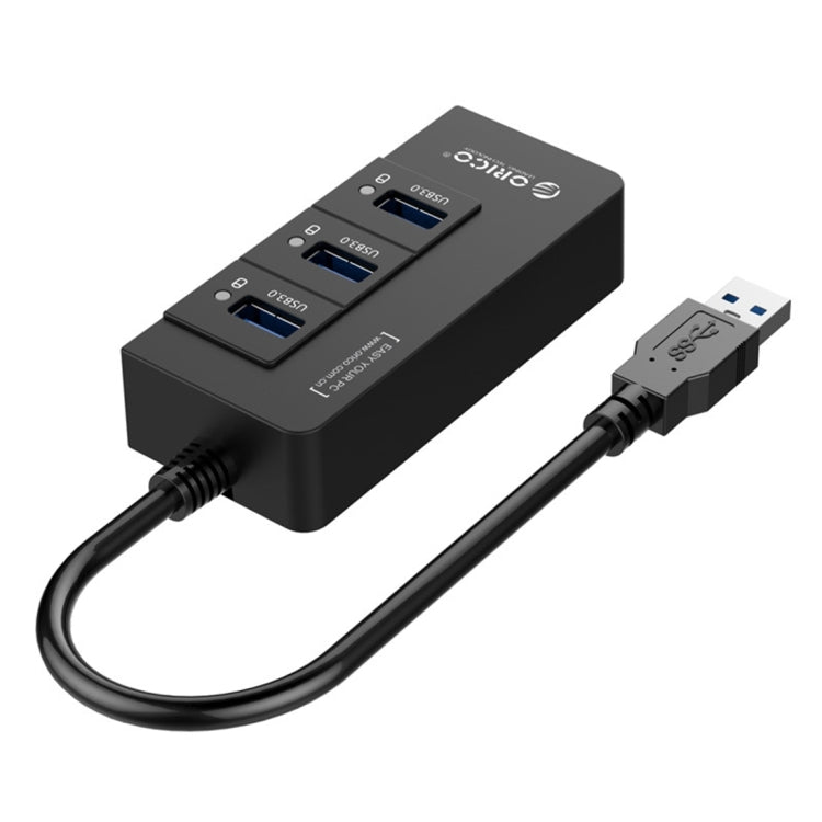 ORICO HR01-U3 ABS 3포트 USB3.0 허브 스플리터 외장 RJ45 기가비트 이더넷 네트워크 카드 5Gbps 노트북/데스크탑/울트라북용