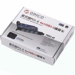 ORICO PVU3-4P 4포트 USB3.0 PCI 익스프레스 카드 데스크탑용, 4포트 USB3.0