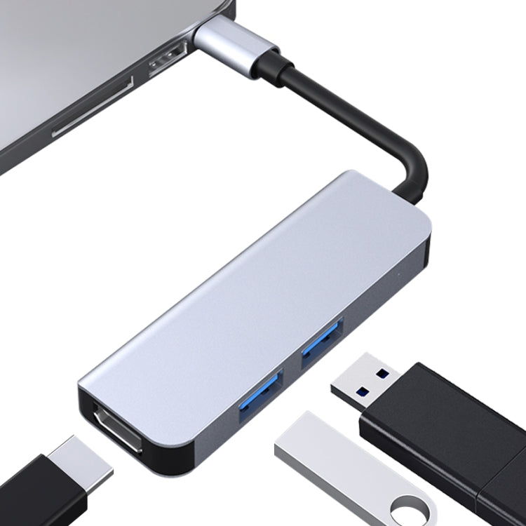 2011N 3-in-1 USB 3.0 x2 + HDMI 다기능 타입-C / USB-C 허브 도킹 스테이션, 2011N USB 3.0 x2 + HDMI