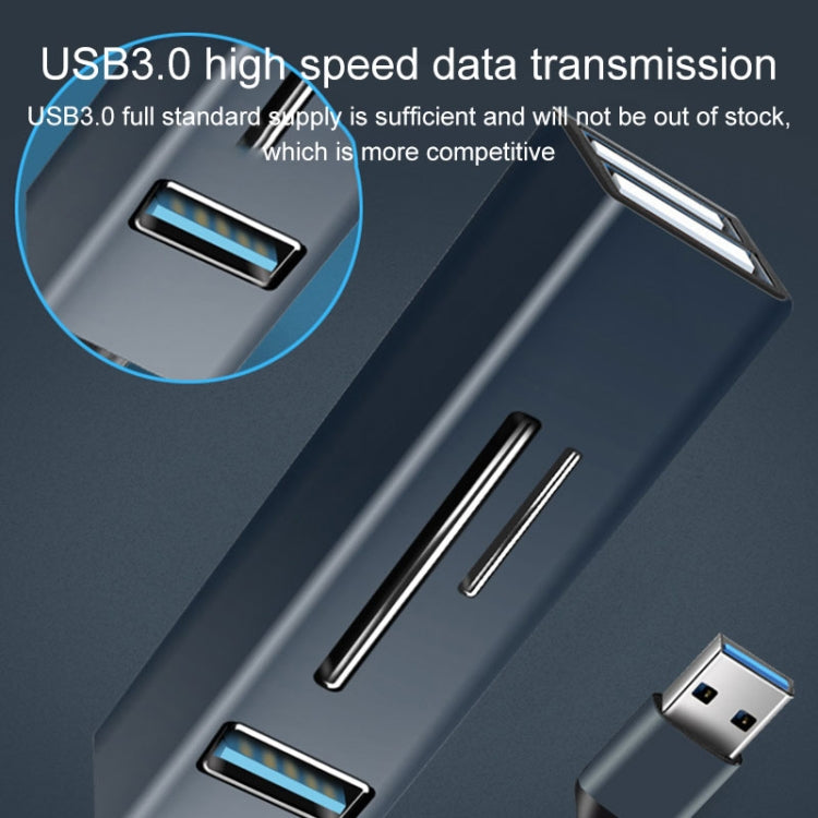 15101 5-in-1 USB3.0 to 3 x USB + SD / TF 카드 리더 허브 어댑터, USB3.0