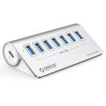ORICO M3U7-G2 알루미늄 합금 7포트 USB 3.2 Gen2 10Gbps 허브 1m 케이블 포함, M3U7-G2 1m