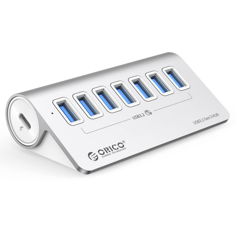 ORICO M3U7-G2 알루미늄 합금 7포트 USB 3.2 Gen2 10Gbps 허브 1m 케이블 포함, M3U7-G2 1m