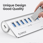 ORICO M3U7-G2 알루미늄 합금 7포트 USB 3.2 Gen2 10Gbps 허브 1m 케이블 포함, M3U7-G2 1m