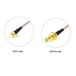 15cm SMA 암- MCX 수 직각 어댑터 RF 동축 RG316 케이블, SMA 암- MCX 수