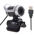 A859 480픽셀 HD 360도 웹캠 USB 2.0 PC 카메라 소음 흡수 마이크 포함 컴퓨터 PC 노트북용, 케이블 길이: 1.4m