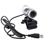 A859 480픽셀 HD 360도 웹캠 USB 2.0 PC 카메라 소음 흡수 마이크 포함 컴퓨터 PC 노트북용, 케이블 길이: 1.4m