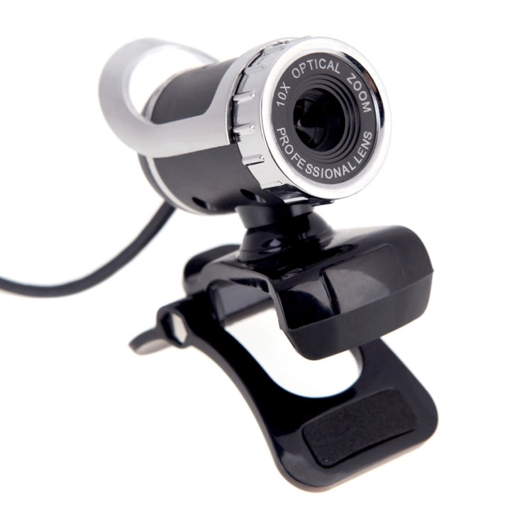 A859 480픽셀 HD 360도 웹캠 USB 2.0 PC 카메라 소음 흡수 마이크 포함 컴퓨터 PC 노트북용, 케이블 길이: 1.4m