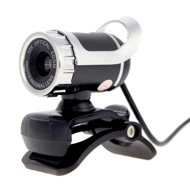 A859 480픽셀 HD 360도 웹캠 USB 2.0 PC 카메라 소음 흡수 마이크 포함 컴퓨터 PC 노트북용, 케이블 길이: 1.4m