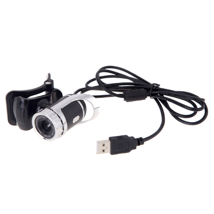 A859 480픽셀 HD 360도 웹캠 USB 2.0 PC 카메라 소음 흡수 마이크 포함 컴퓨터 PC 노트북용, 케이블 길이: 1.4m