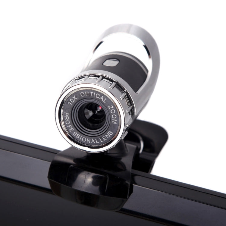 A859 480픽셀 HD 360도 웹캠 USB 2.0 PC 카메라 소음 흡수 마이크 포함 컴퓨터 PC 노트북용, 케이블 길이: 1.4m