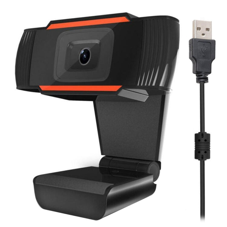 A870 480P 픽셀 HD 360도 웹캠 USB 2.0 PC 카메라 마이크 포함 스카이프용 컴퓨터 PC 노트북용, 케이블 길이: 1.4m, A870 (오렌지), A870 (블랙)