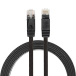 1.8m CAT6 초박형 평면 이더넷 네트워크 LAN 케이블, 패치 리드 RJ45, 길이: 1.8m