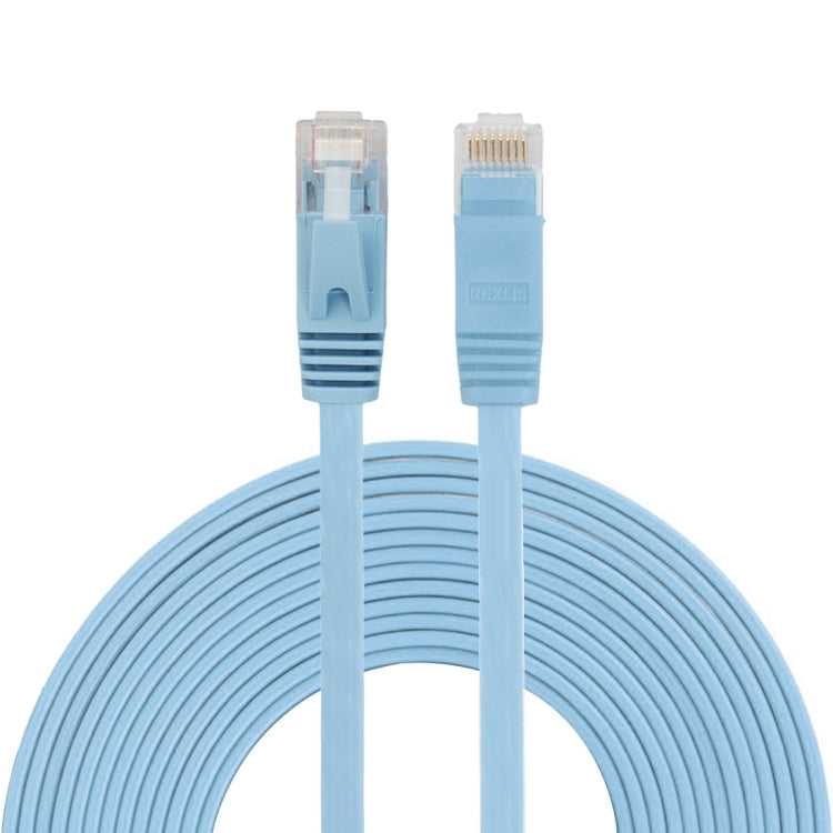 5m CAT6 초박형 평면 이더넷 네트워크 LAN 케이블, 패치 리드 RJ45, 길이: 5m