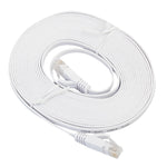 5m CAT6 초박형 평면 이더넷 네트워크 LAN 케이블, 패치 리드 RJ45, 길이: 5m