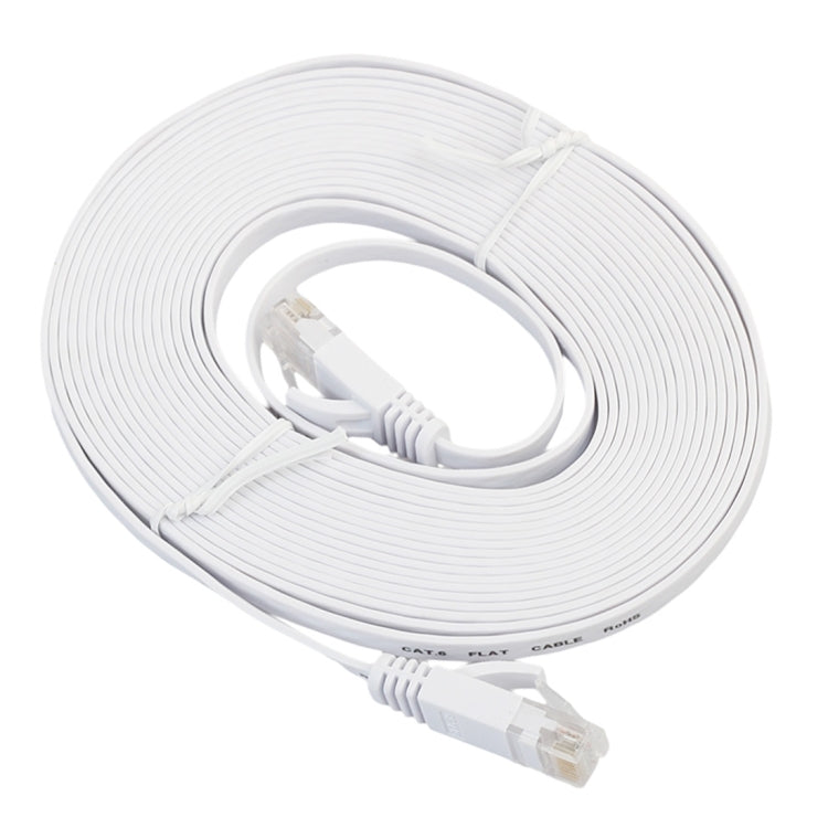 5m CAT6 초박형 평면 이더넷 네트워크 LAN 케이블, 패치 리드 RJ45, 길이: 5m