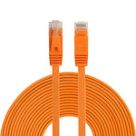 10m CAT6 초박형 평면 이더넷 네트워크 LAN 케이블, 패치 리드 RJ45, 길이: 10m