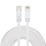 10m CAT6 초박형 평면 이더넷 네트워크 LAN 케이블, 패치 리드 RJ45, 길이: 10m
